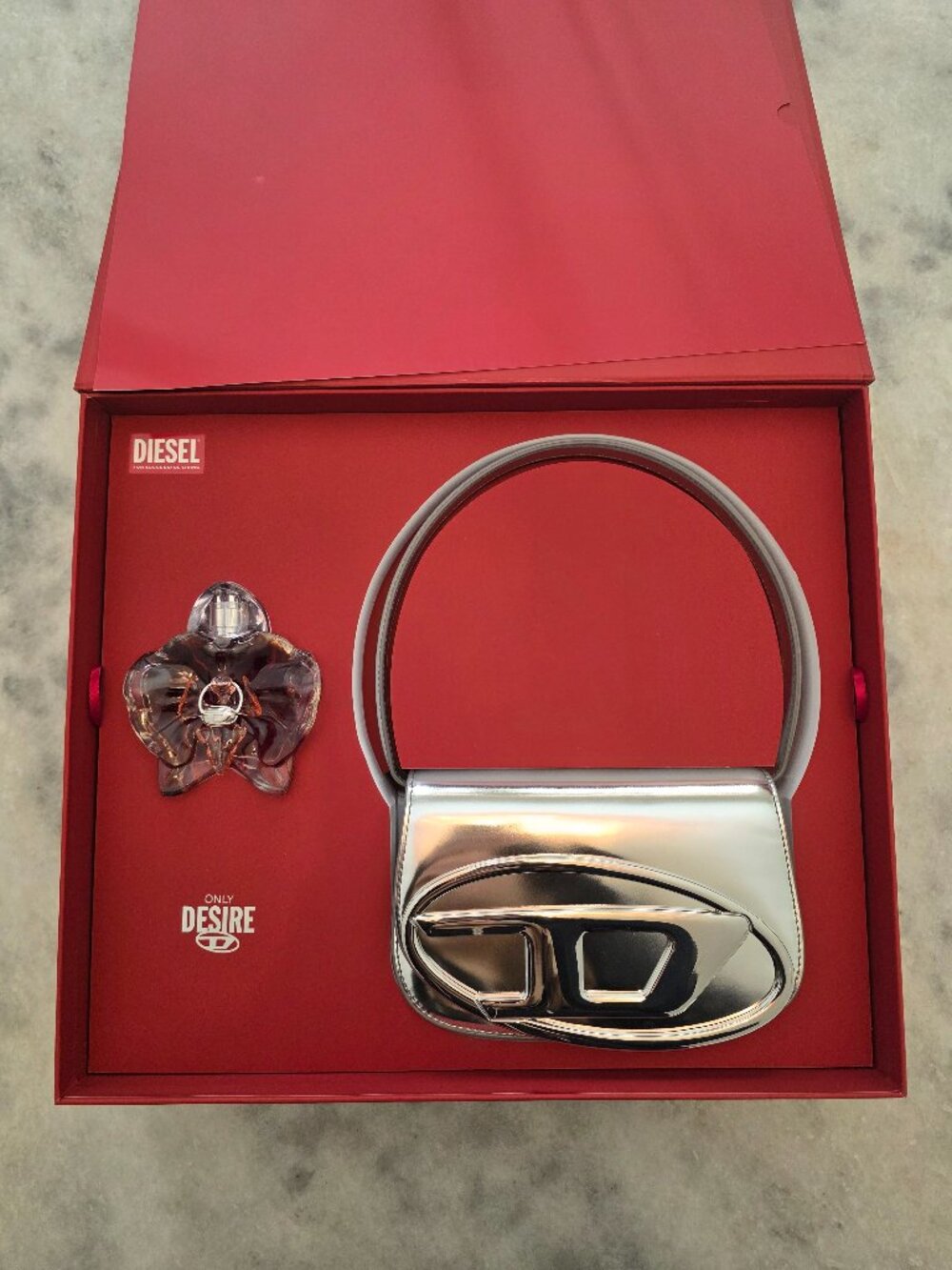 New Diesel 1-DR Iconic Shoulder Bag & Desire Perfume